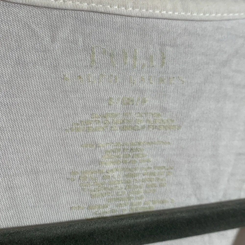 Polo Ralph Lauren Mens V-Neck Short Sleeve Shirt White Size S Minimalist Preppy - Picture 4 of 5